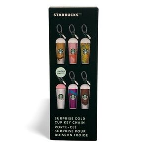 Starbucks Cold Cup Key Chain -Pink/Blue